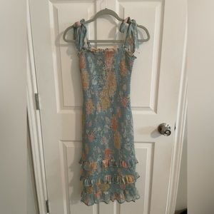 Abercrombie ruffled midi dress- Petite